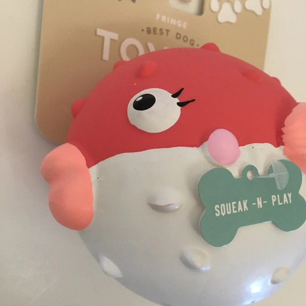 Dog Toy Latex Fish with Squeaker NEW “Feeling Swell”